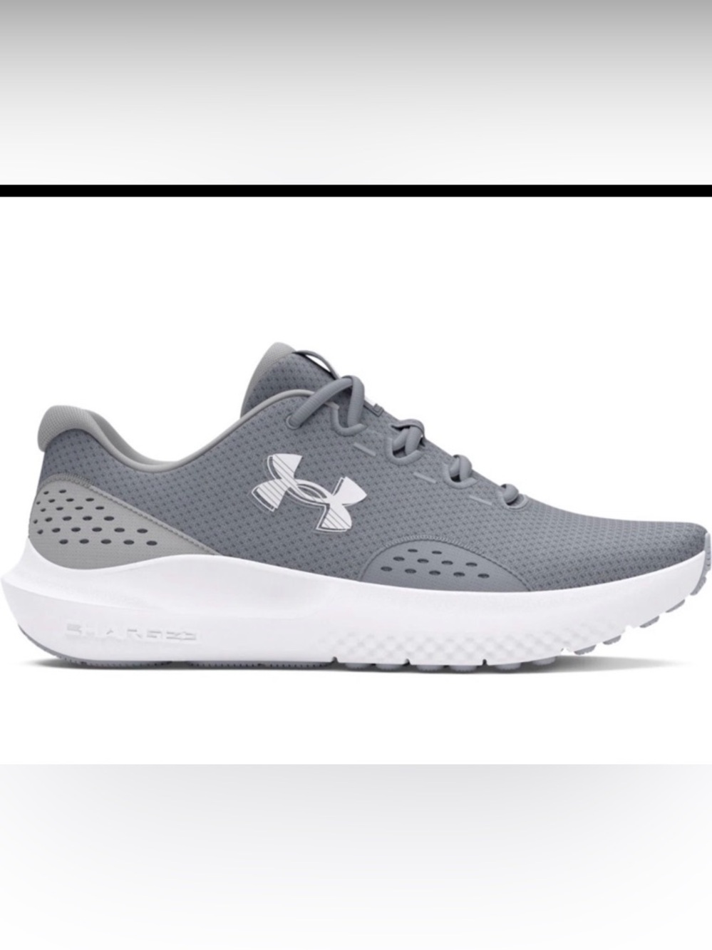 Under Armour UA men’s Gray charged surge 4 shoes size 13 NEW IN BOX